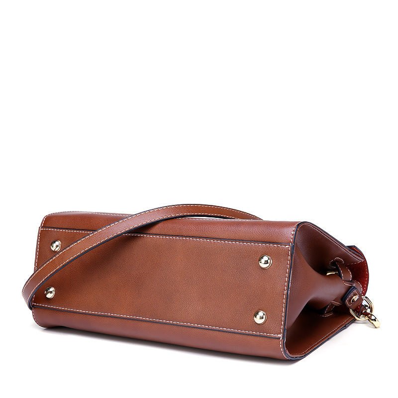 Vintage Genuine Leather Ladies Messenger Bag - - Luxury bags by WAAMII