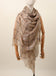 Designer Shawl Gold Thread Metalic Plaid Scarf-Pink/Black - - Luxury Accessories by WAAMII