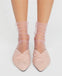 Women Summer Gauzy Fishnet Mesh Ankle Socks - - Luxury Accessories by WAAMII