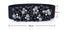 Womens Crystal Flower Elastic Belt Waistband-Black - - Luxury Accessories by WAAMII