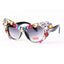Womens Sunglasses Oversized Colorful Rhinestone Cat Eyes Sunglasses Vintage Shades