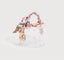 Mini Round Transparent Jelly Bag Silk Scarf Clutch
