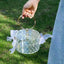 Mini Round Transparent Jelly Bag Silk Scarf Clutch