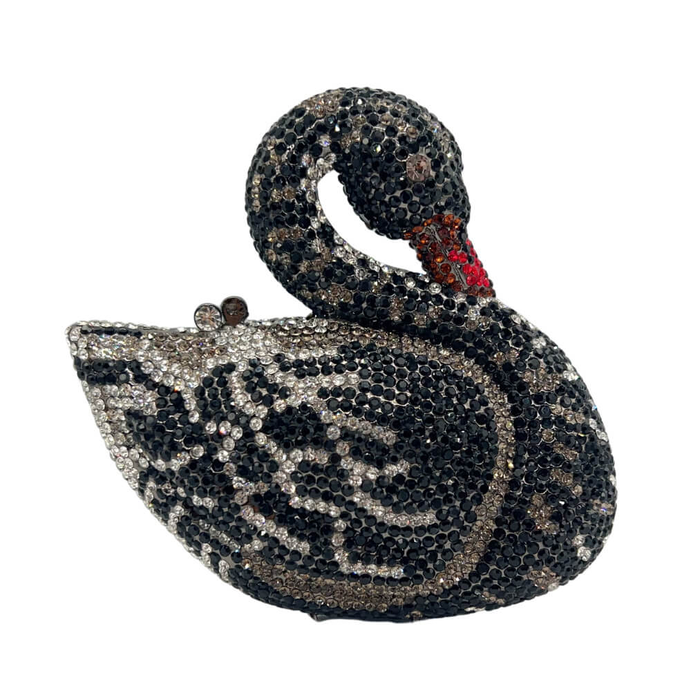 Luxury Diamond Swan Shaped Clutch Purse