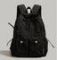 Bowknot Nylon Backpack Large Laptop School Bag For College Girls in Black - WAAMII