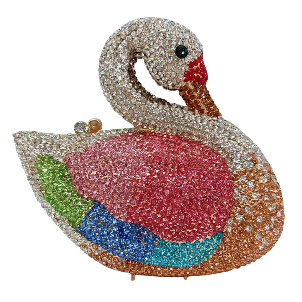 Luxury Diamond Swan Shaped Clutch Purse