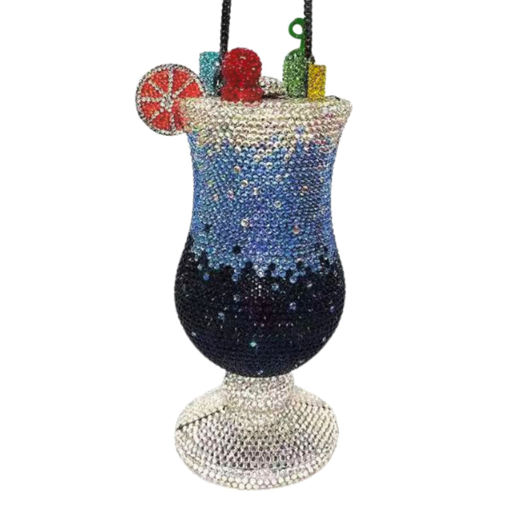 Sunset Spritz Hurricane Rhinestone Clutch