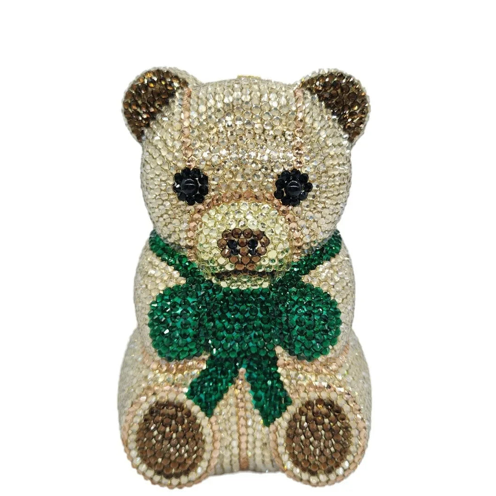 Pochette ours en strass Honeyglow
