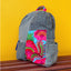 Ethnic Embroidered Colorblock Cotton Linen Backpack - 详情-13 view - WAAMII