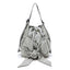 Bowknot Drawstring Embroidered Backpack 2-in-1 Shoulder Bag - Side profile (6) - WAAMII