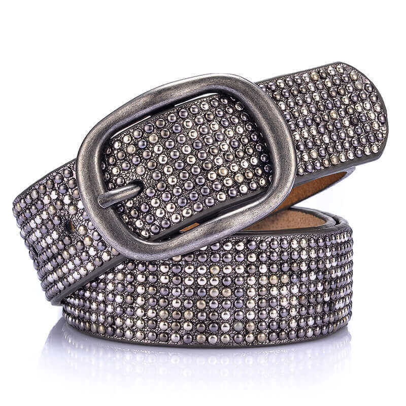 Rebeluxe Wide Studded Belt - Main product view (1) - WAAMII