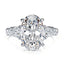 4.5 CT Round Solitaire Ring in Sterling Silver - View 1