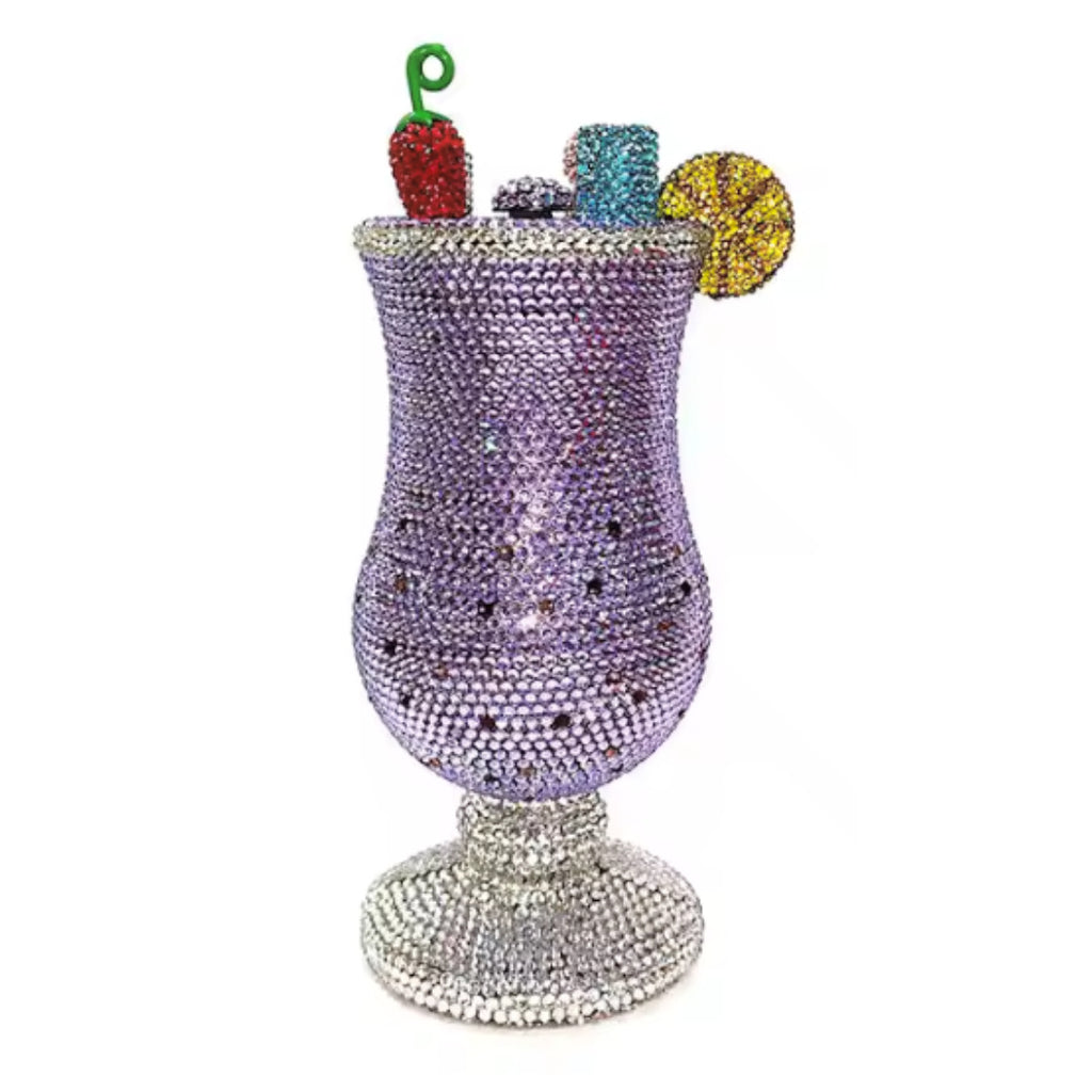 Sunset Spritz Hurricane Rhinestone Clutch