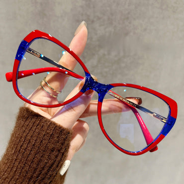 Orla Stylish Red Cat Eye Prescription Glasses 16889