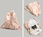 Bowknot Nylon Backpack Large Laptop School Bag For College Girls - Back view (5) - WAAMII