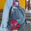Ethnic Embroidered Colorblock Cotton Linen Backpack - 详情-17 view - WAAMII