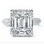 8 CT Round Moissanite Solitaire Ring in Sterling Silver - View 1