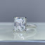 8 CT Round Moissanite Solitaire Ring in Sterling Silver - View 3