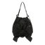 Bowknot Drawstring Embroidered Backpack 2-in-1 Shoulder Bag - Back view (5) - WAAMII