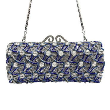 Arctic Helix Cylinder Rhinestone Clutch - View 2