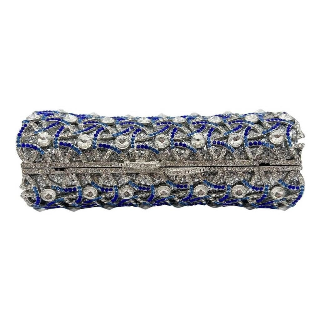 Arctic Helix Cylinder Rhinestone Clutch - View 4
