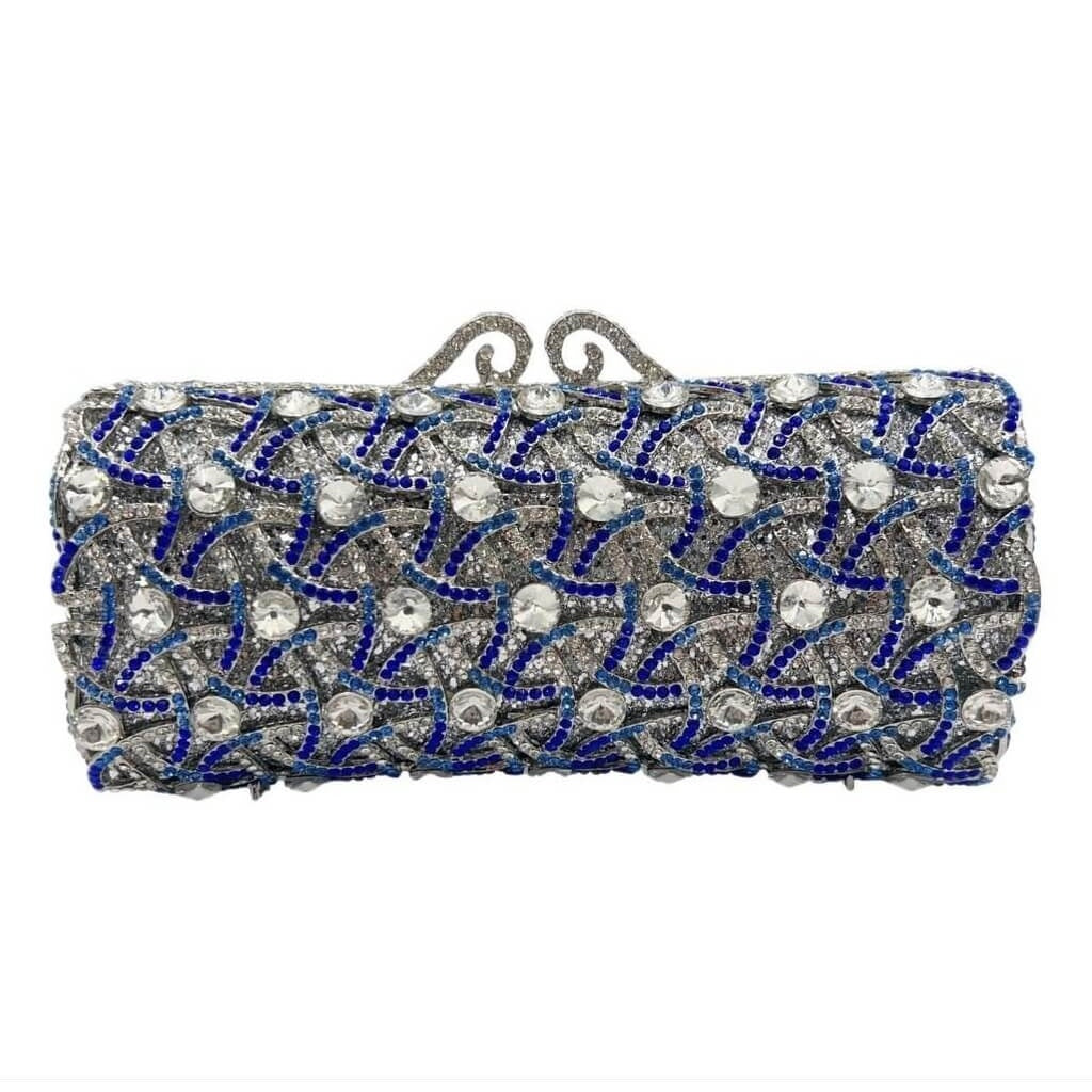 Arctic Helix Cylinder Rhinestone Clutch - View 5