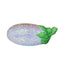 Aubrielle Eggplant Rhinestone Clutch - Off White