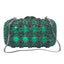 Azure Mosaic Rose Rectangular Crystal Clutch - View 4