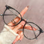 Chain-Detail Oversized Wellington Glasses Frame W18132