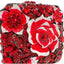 Crimson Opera Enamel Rose Rhinestone Clutch - View 3