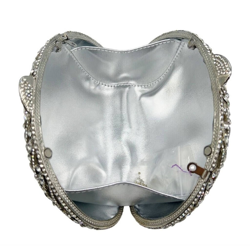 Crystal Halo Teardrop Rhinestone Clutch - View 3