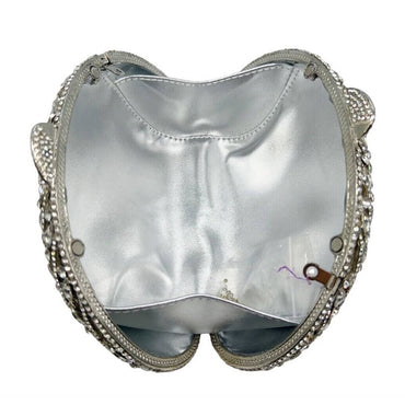 Crystal Halo Teardrop Rhinestone Clutch - View 3