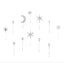 Crystal Star & Moon Hair Pin Set - View 5
