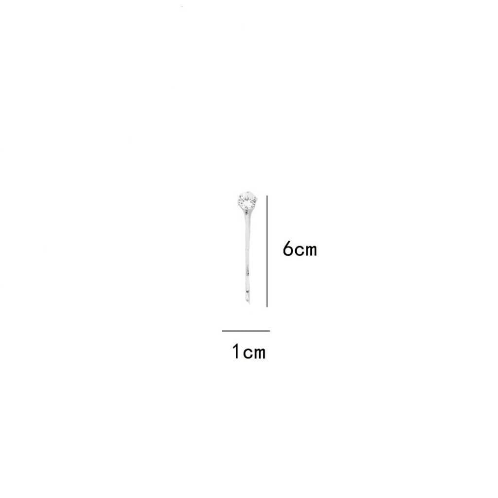 Crystal Star & Moon Hair Pin Set - View 9