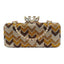 WAAMII Elegant Chevron Rhinestone Evening Clutch