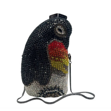 Formal Glimmer Penguin Crystal Clutch - View 2