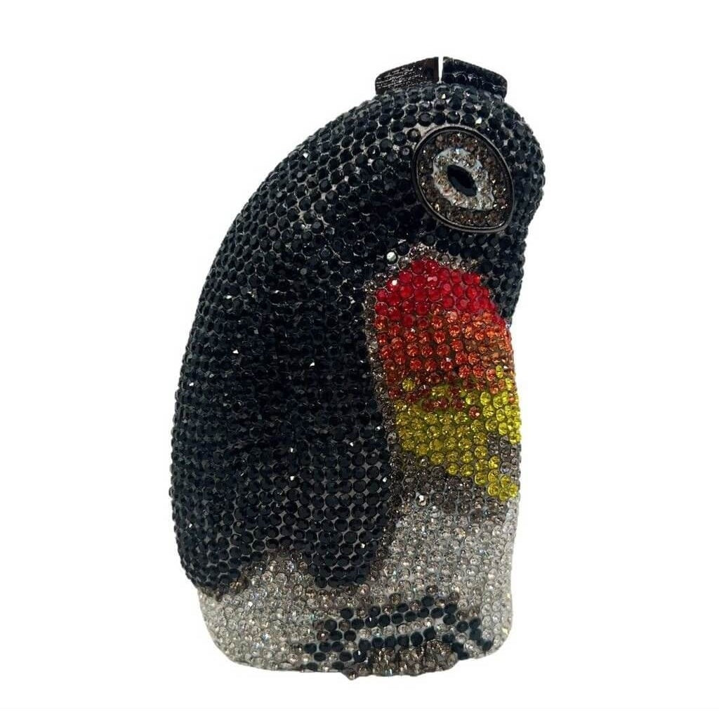Formal Glimmer Penguin Crystal Clutch - View 5