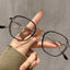 Geometric Polygonal Alloy Glasses Frame W18174 - C1 Black Gold