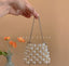 Handmade Beaded Mini Crossbody Bag – Pearl & Crystal Lipstick Purse - View 3