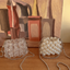 Handmade Beaded Mini Crossbody Bag – Pearl & Crystal Lipstick Purse