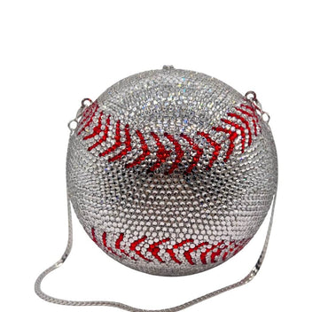 Harper Baseball Rhinestone Clutch - Baseball