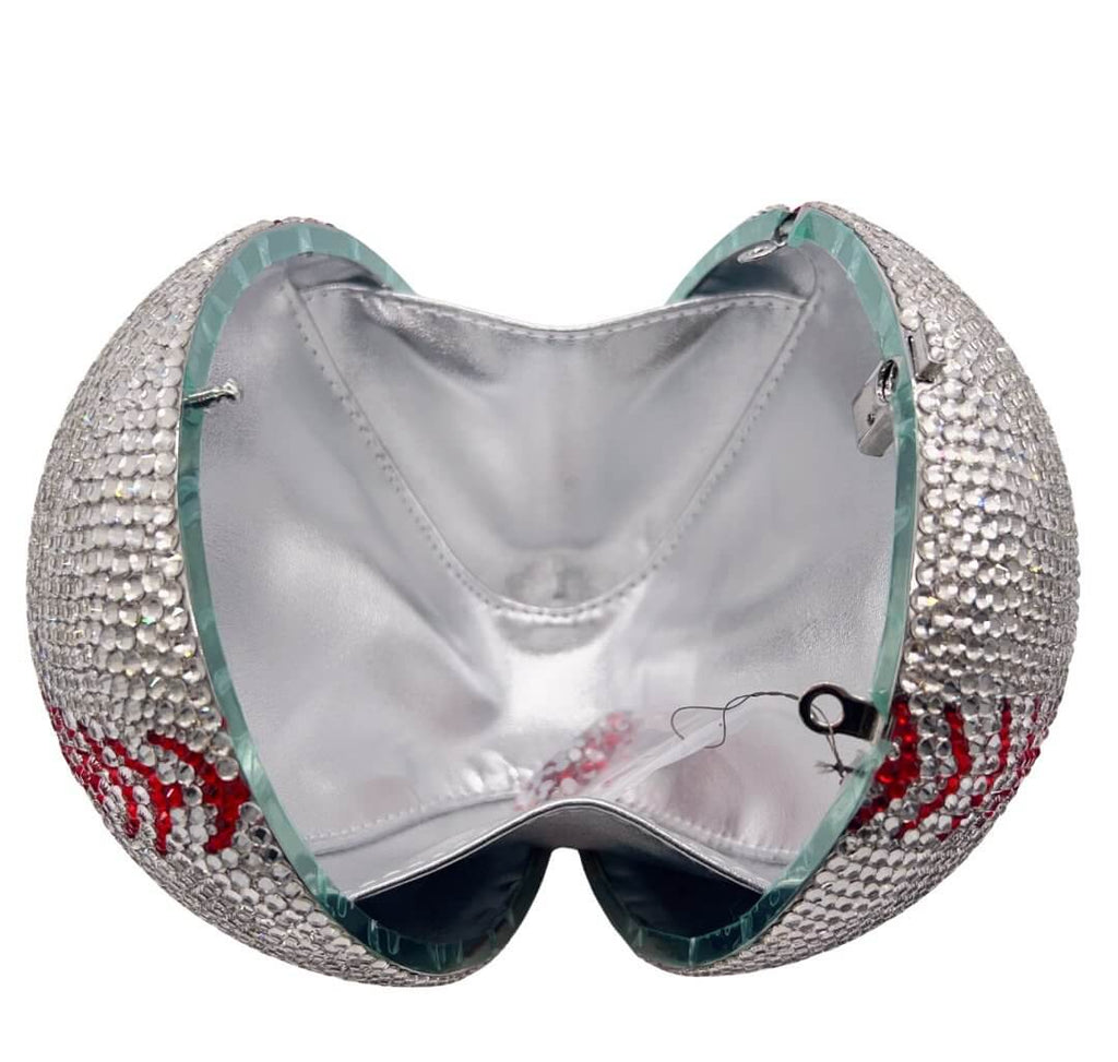 Harper Baseball Rhinestone Clutch - View 2