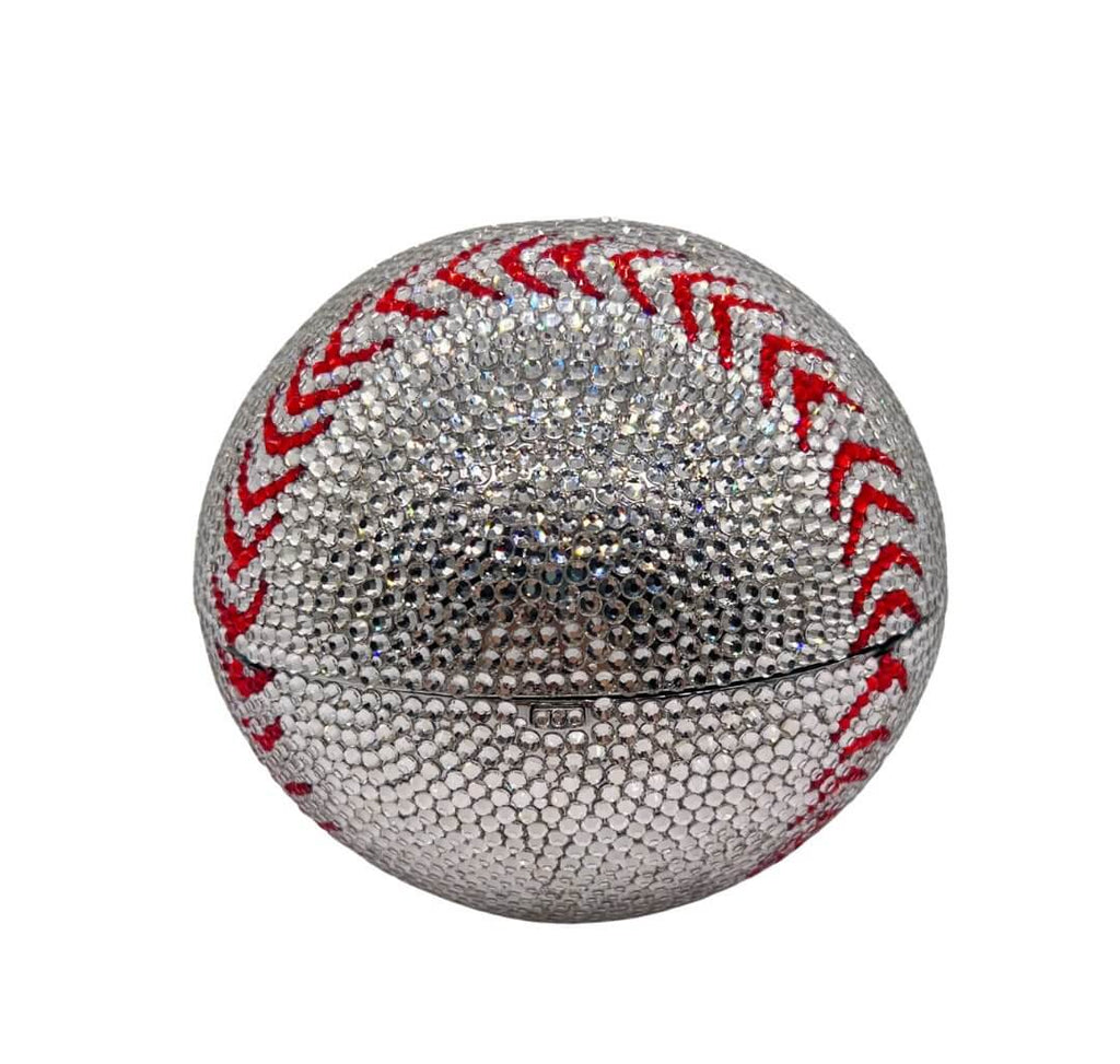 Harper Baseball Rhinestone Clutch - View 4