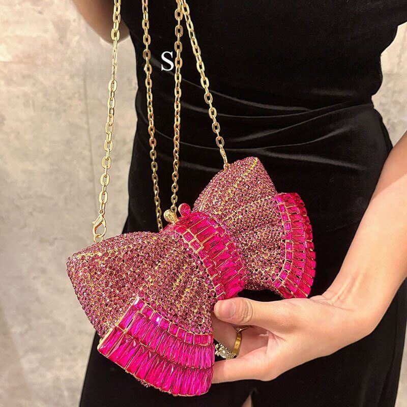 Myra Crystal Luxury Butterfly Clutch Purse