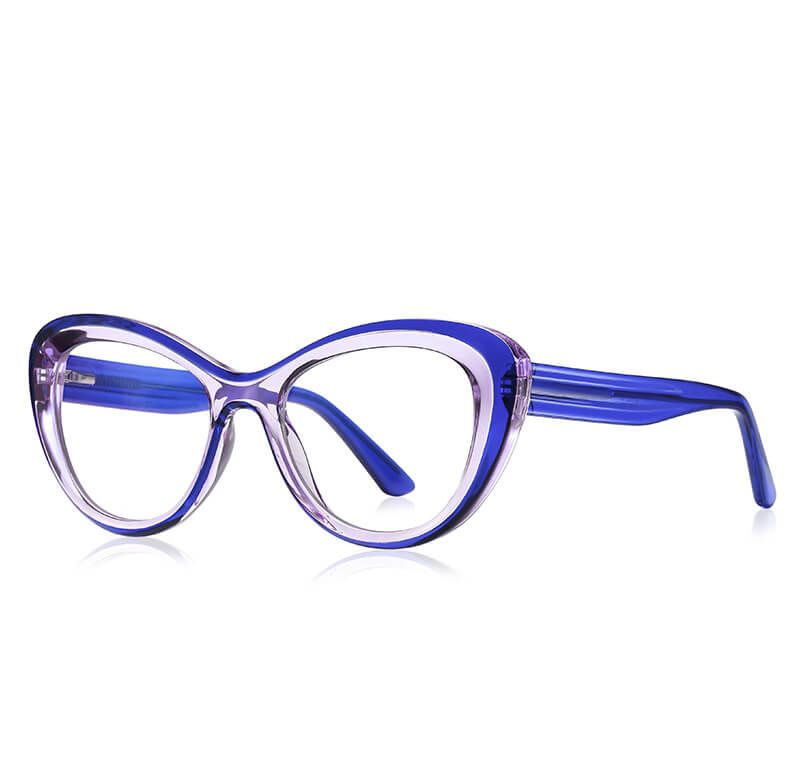 WAAMII Luxe Cat Eye Blue Light Blocking Glasses TR90 Optical Frame 17173