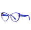 WAAMII Luxe Cat Eye Blue Light Blocking Glasses TR90 Optical Frame 17173