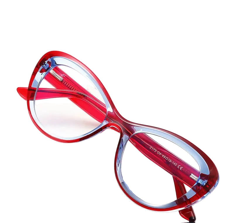 WAAMII Luxe Cat Eye Blue Light Blocking Glasses TR90 Optical Frame 17173