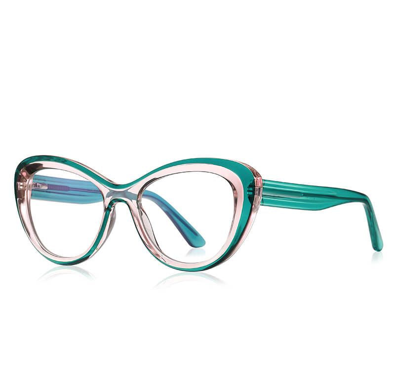WAAMII Luxe Cat Eye Blue Light Blocking Glasses TR90 Optical Frame 17173