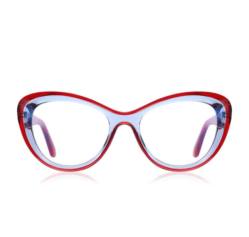 WAAMII Luxe Cat Eye Blue Light Blocking Glasses TR90 Optical Frame 17173