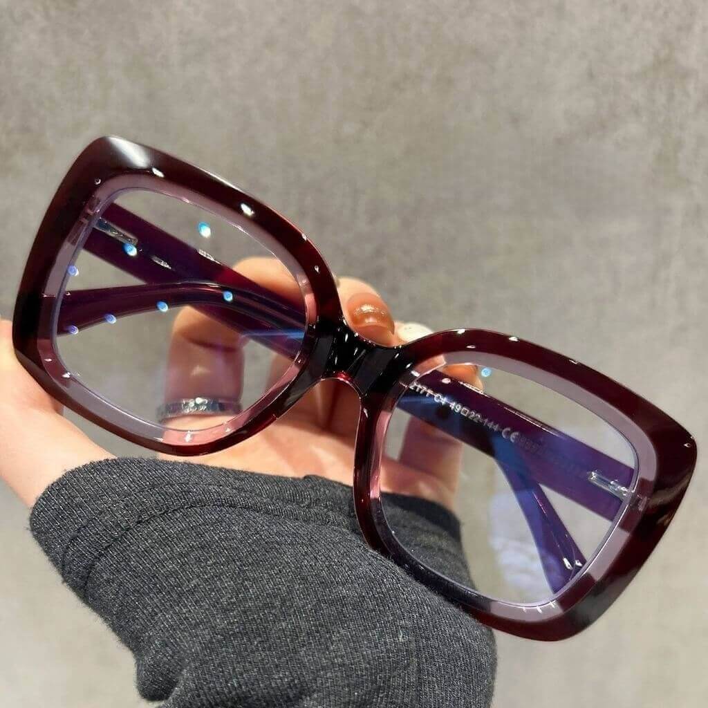 WAAMII Luxe Large Frame Square Prescription Glasses 18188